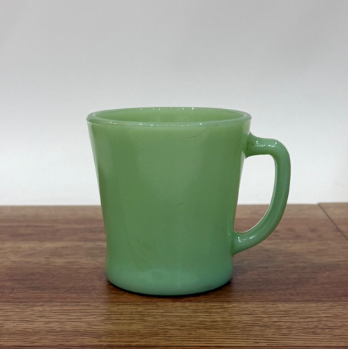 Fire king jadeite handle mug - fire-king,